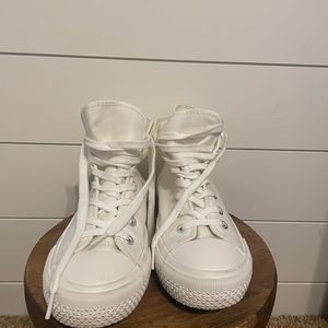 Sincerely Jules Converse inspired White high tops